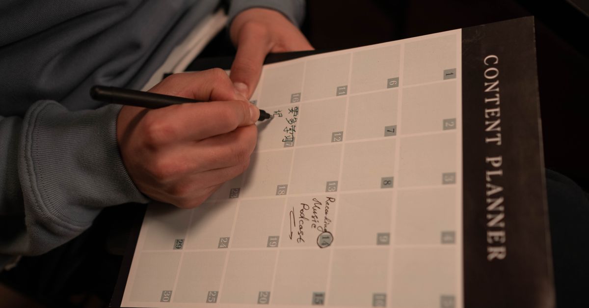 A Managed Blog Calendar For A Small Business Site editorial image.